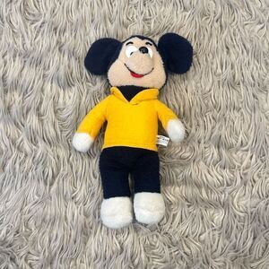 Vintage Disney Mickey Mouse Knickerbocker 1970s plush
